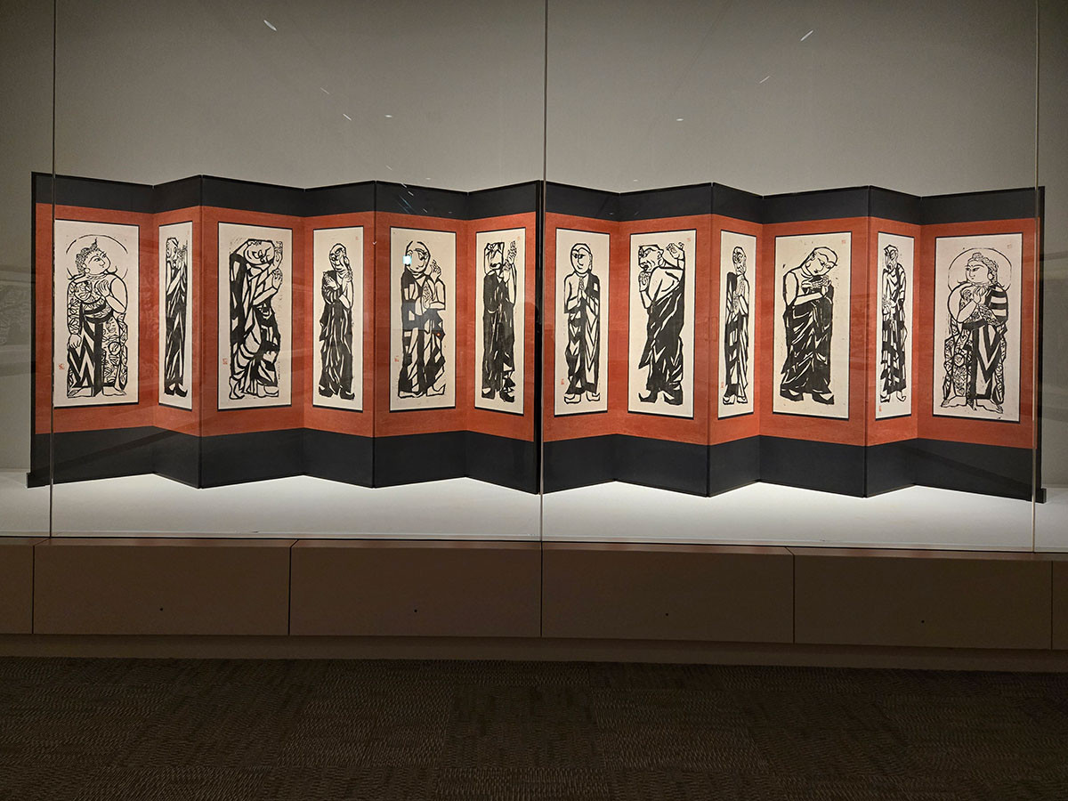 二菩薩釈迦十大弟子　十大弟子1939年（昭和14年）刻　二菩薩1948年（昭和23年）刻