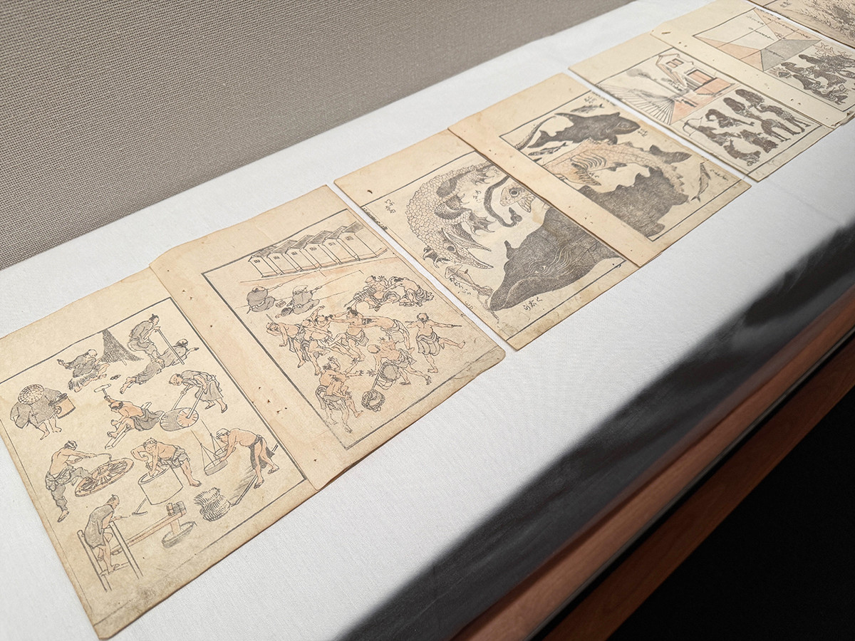 太田記念美術館「蔦屋重三郎と版元列伝」会場より　葛飾北斎画『北斎漫画』初-15編　文化11-明治11年（1814-1878）　版元：永楽屋東四郎、角丸屋甚助ほか　太田記念美術館蔵