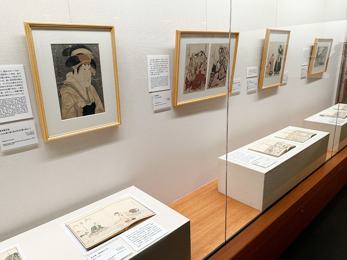 太田記念美術館「蔦屋重三郎と版元列伝」会場より　太田記念美術館「蔦屋重三郎と版元列伝」会場
