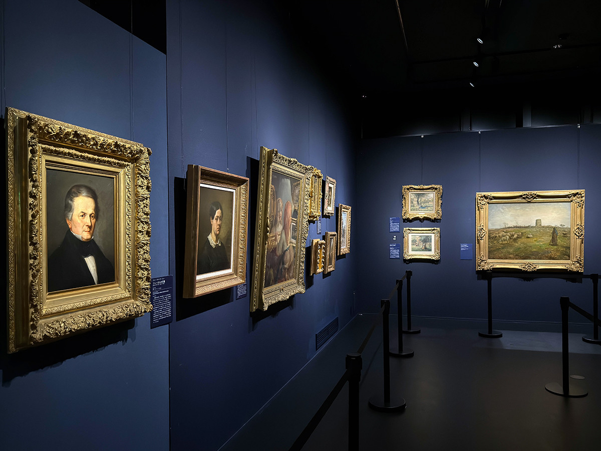 山田養蜂場ギャラリー「自然賛歌 美しきバルビゾン派の世界」会場