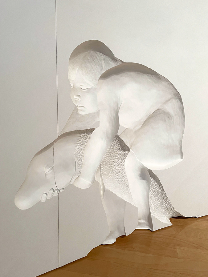 兵庫県立美術館「中谷ミチコ　影、魚をねかしつける」部分