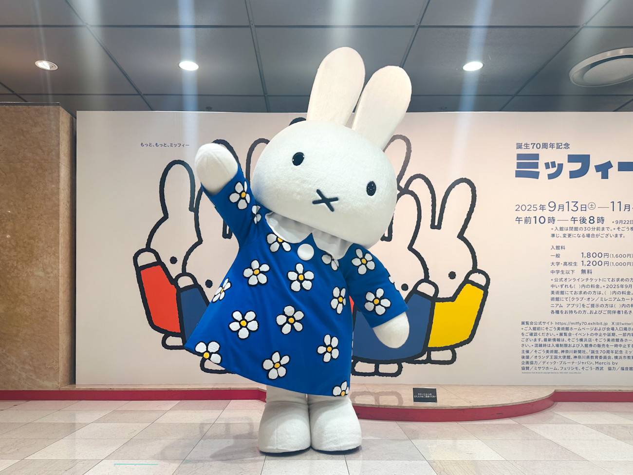 そごう美術館「誕生70周年記念 ミッフィー展」