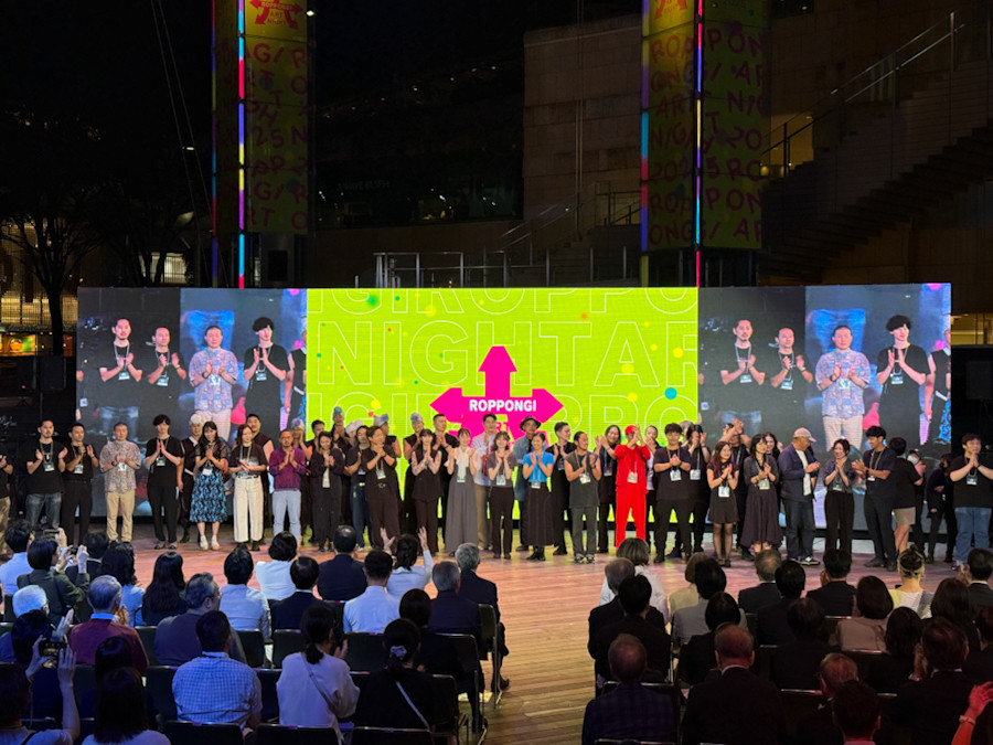 六本木「六本木アートナイト2025」会場より　アーティストによるキックオフ