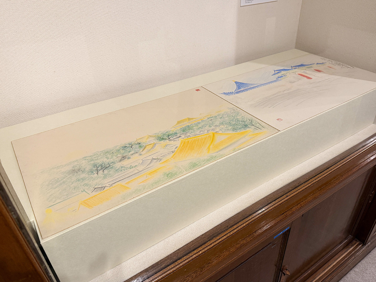 永青文庫「永青文庫 近代日本画の粋―あの猫が帰って来る!―」会場より 小林古径《北京写生》昭和16年(1941)