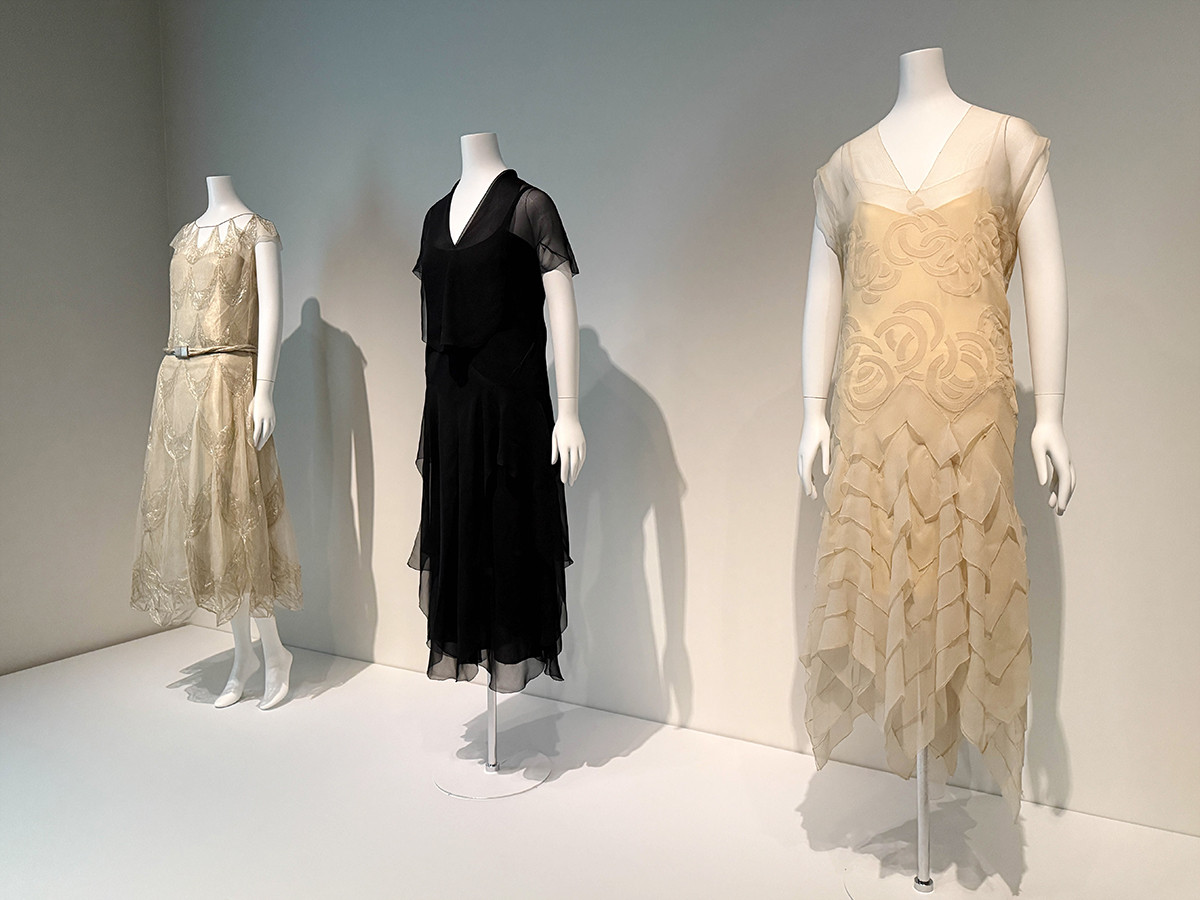 三菱一号館美術館「アール・デコとモード」会場より　第3章「オートクチュール全盛期の女性クチュリエたち」　マドレーヌ・ヴィオネ