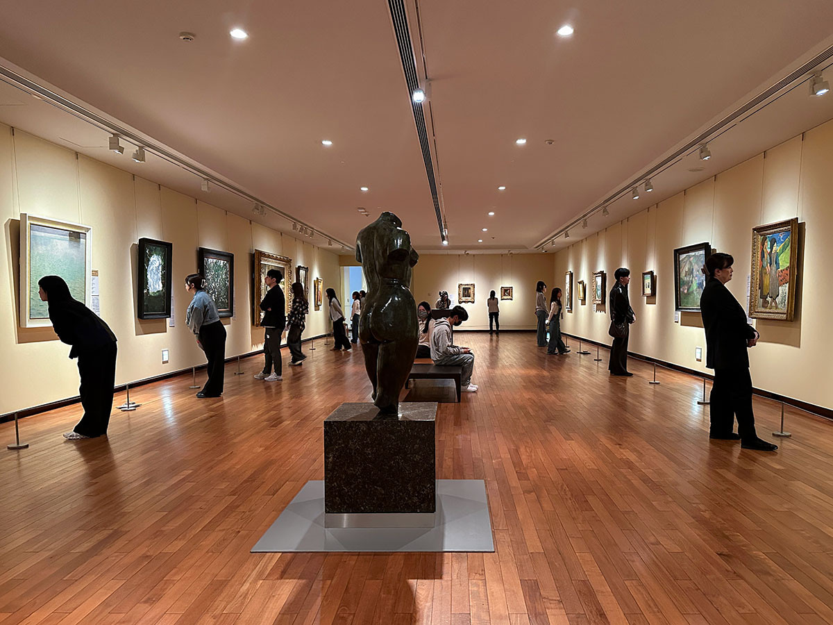 国立西洋美術館「博物館浴🄬」実証実験の様子