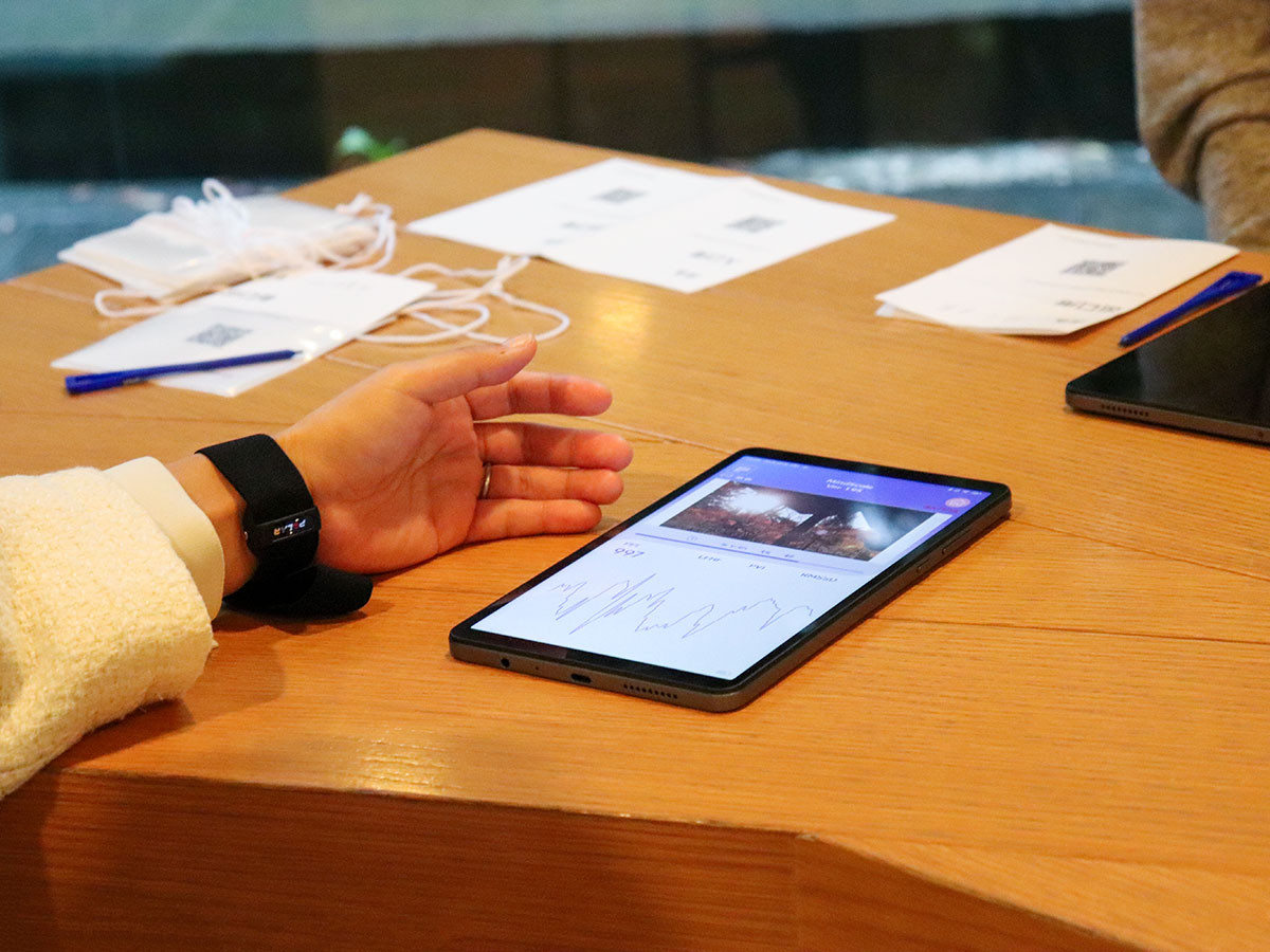 国立西洋美術館「博物館浴🄬」実証実験の様子