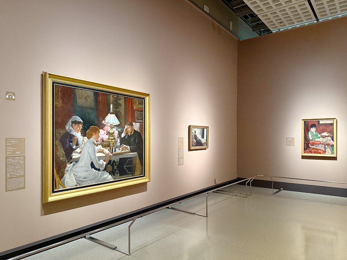 国立西洋美術館「オルセー美術館所蔵　印象派―室内をめぐる物語」会場より　2章「日常の情景」