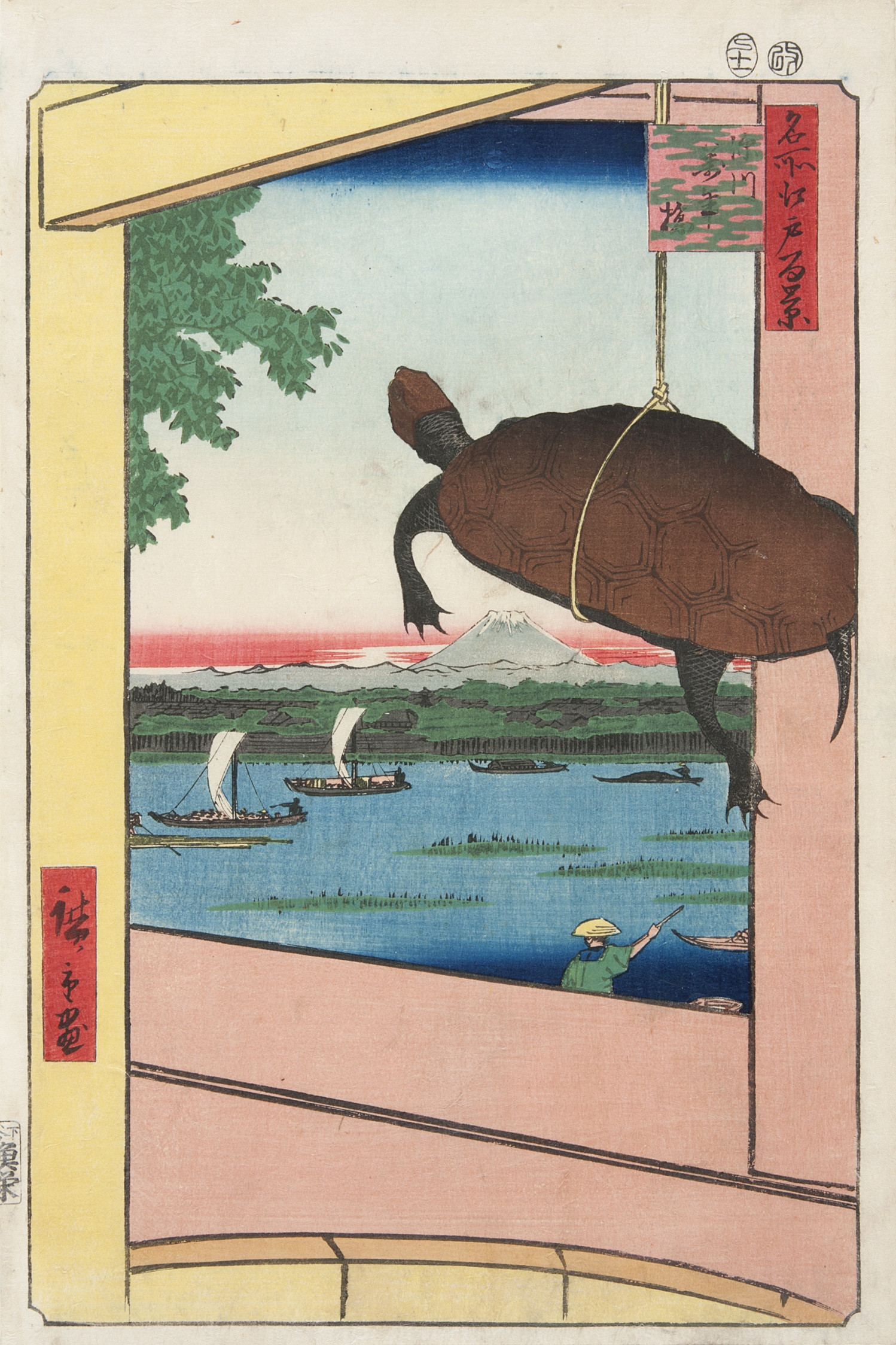 歌川広重　名所江戸百景　#浮世絵映えテクニック