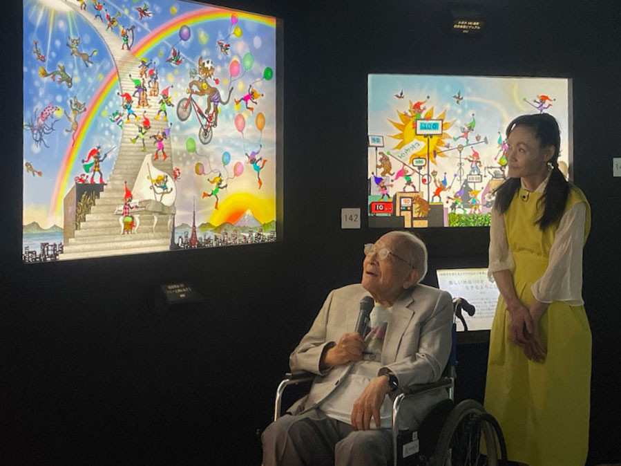 「藤城清治101歳展　生きている喜びをともに」展示風景