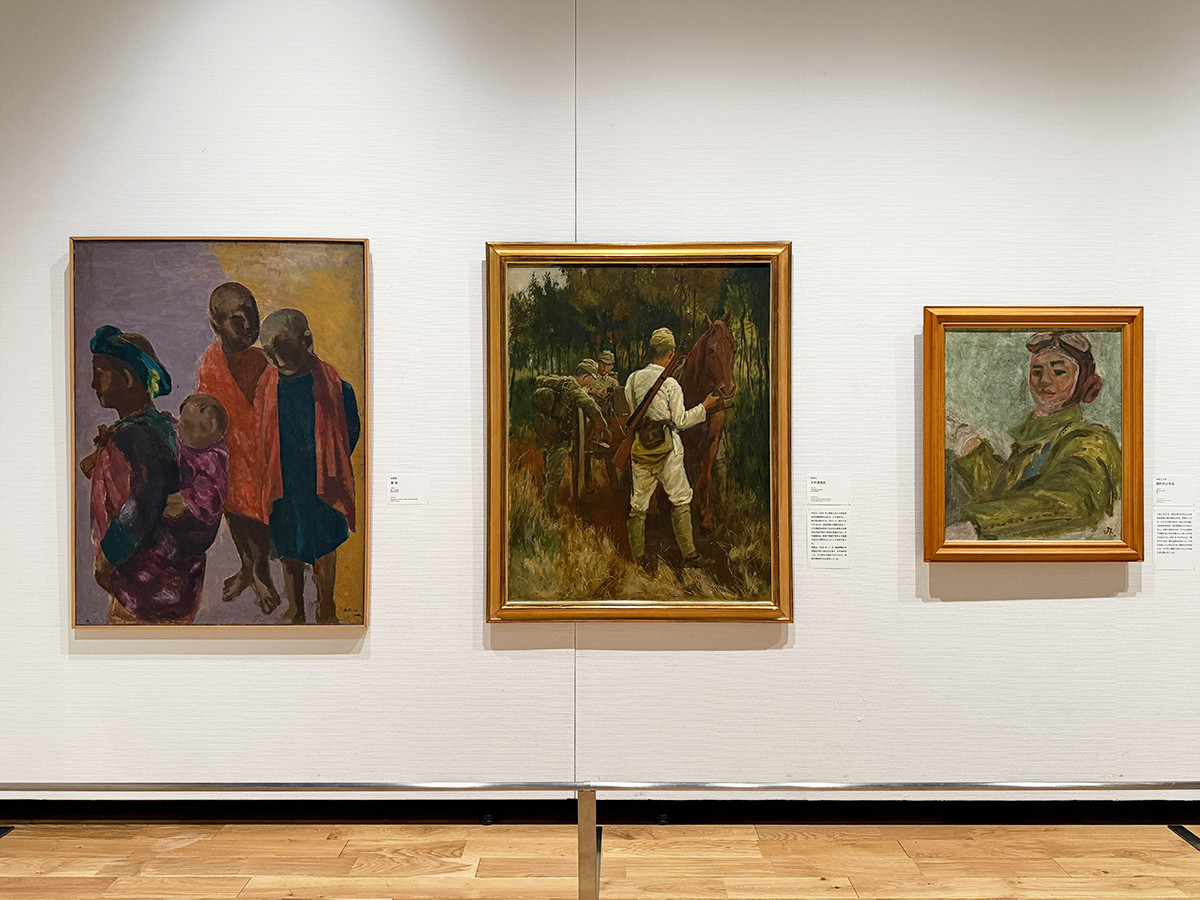 板橋区立美術館「戦後80年　戦争と子どもたち」会場より　第3章「理念の表象」