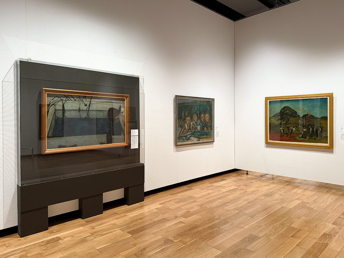 板橋区立美術館「戦後80年 戦争と子どもたち」会場より 第2章「不安の表象」