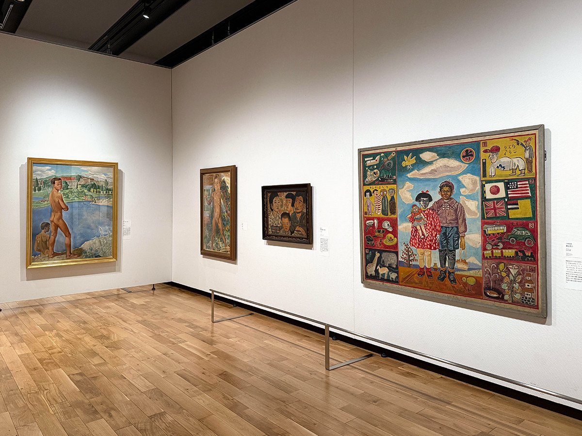 板橋区立美術館「戦後80年　戦争と子どもたち」会場より　第1章「童心の表情」