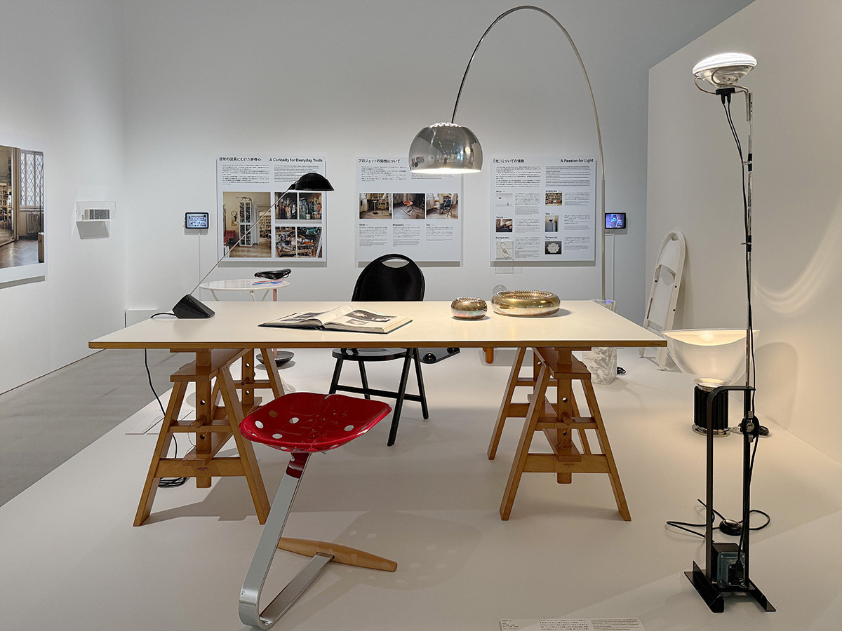 21_21 DESIGN SIGHT 企画展「デザインの先生」会場より アキッレ・カスティリオーニ 展示風景