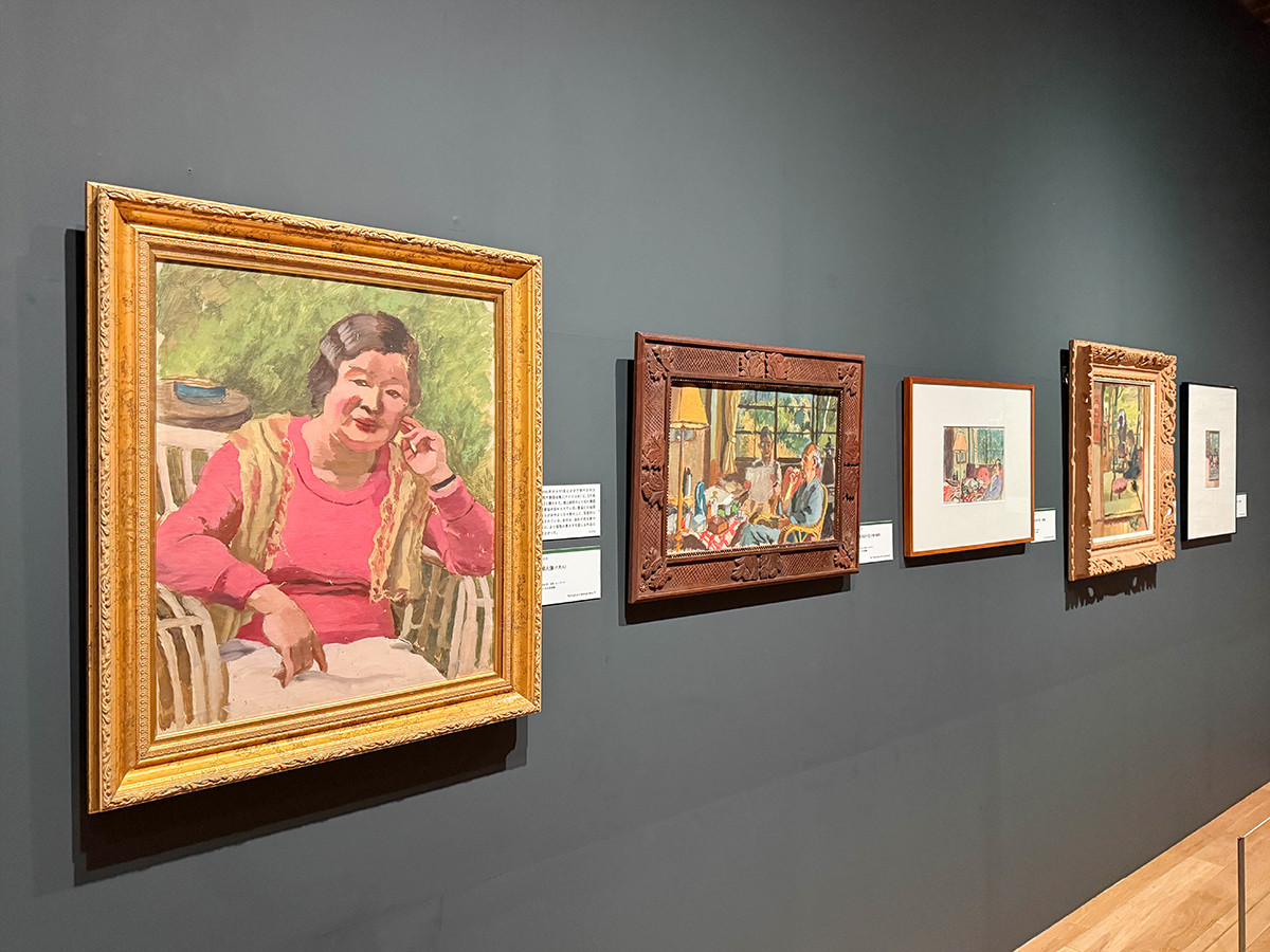 東京ステーションギャラリー「小林徳三郎」会場より　第4章「彼の日常、彼の日本」　4-2「強羅に疎開の頃」