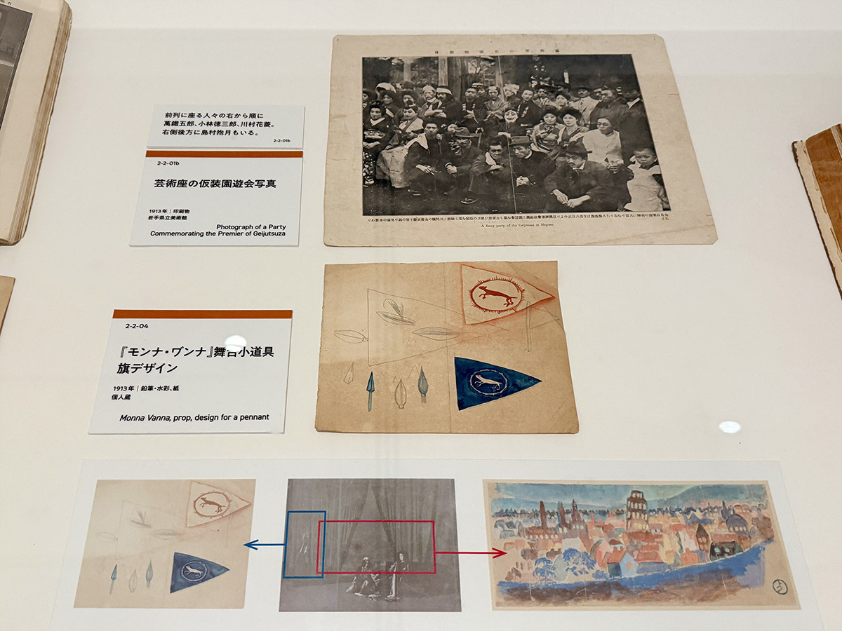 東京ステーションギャラリー「小林徳三郎」会場より　2章「大正の大衆文化のなかで」　2-2「芸術座や舞台関連」