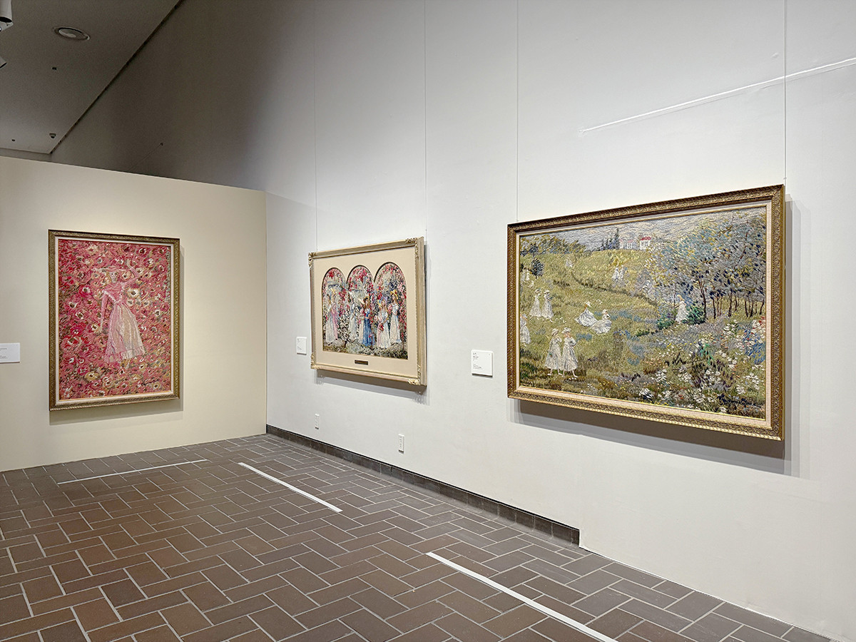 東京都美術館「刺繍―針がすくいだす世界」会場より　尾上雅野