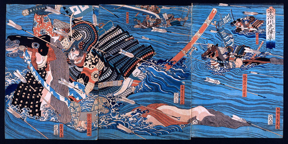 《宇治川先陣争図》