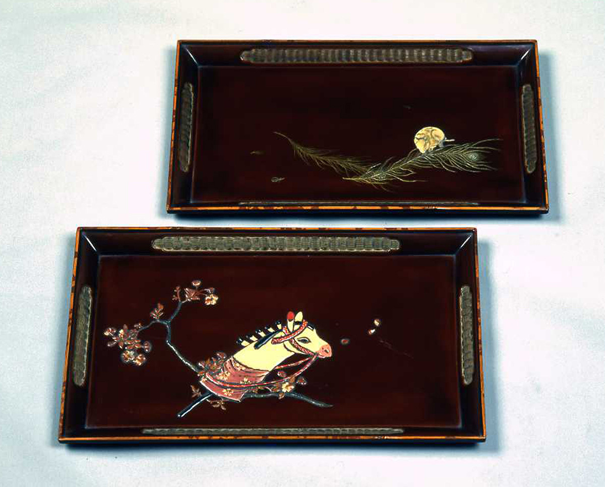 《駒ねずみ文香盆》