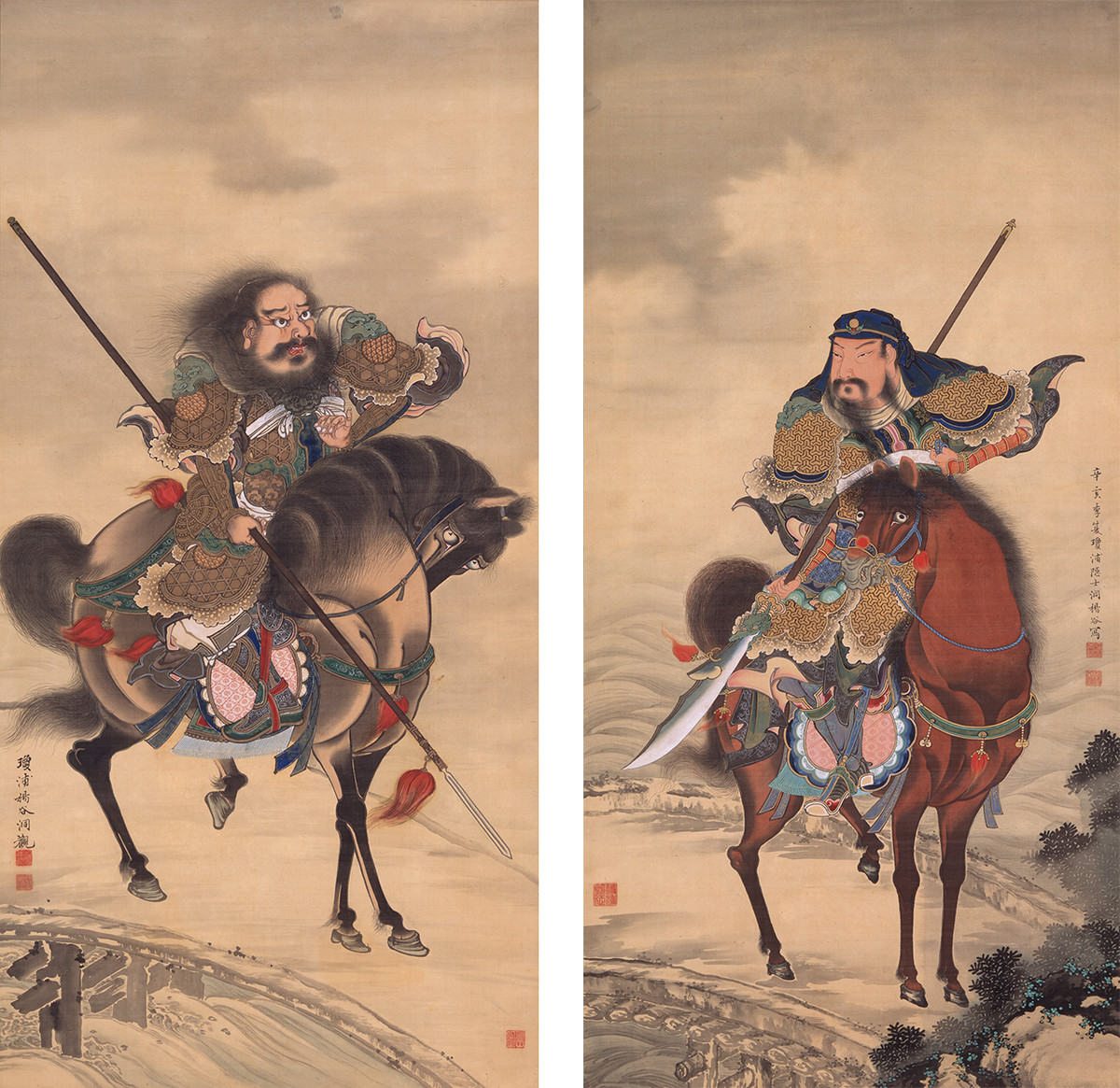 《関羽張飛図》