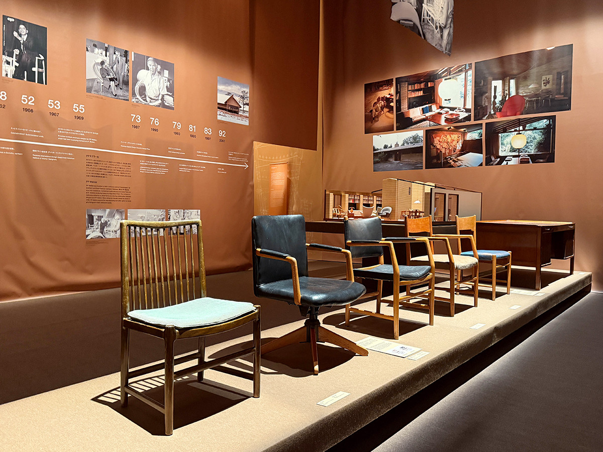 ヒカリエホール「ハンス・ウェグナー展」会場より　1章「ハンス・ウェグナーとは何者か？」