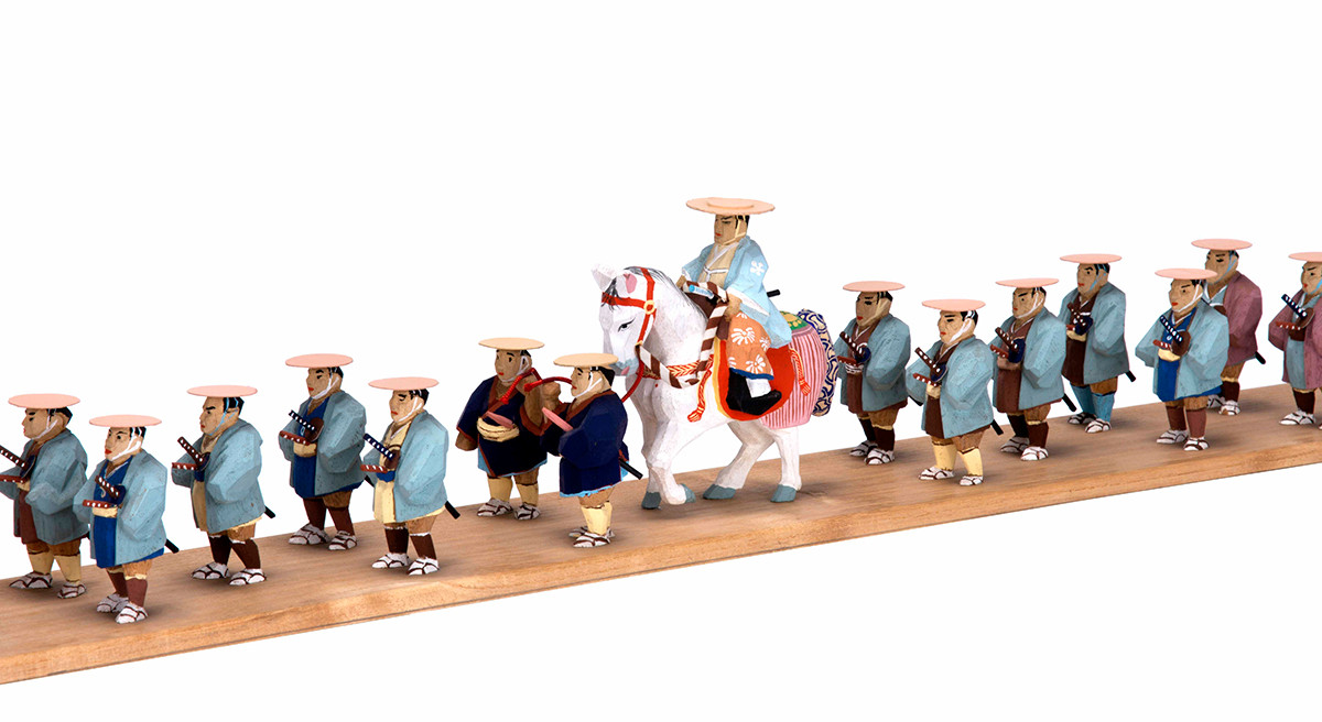 《大名行列人形模型》