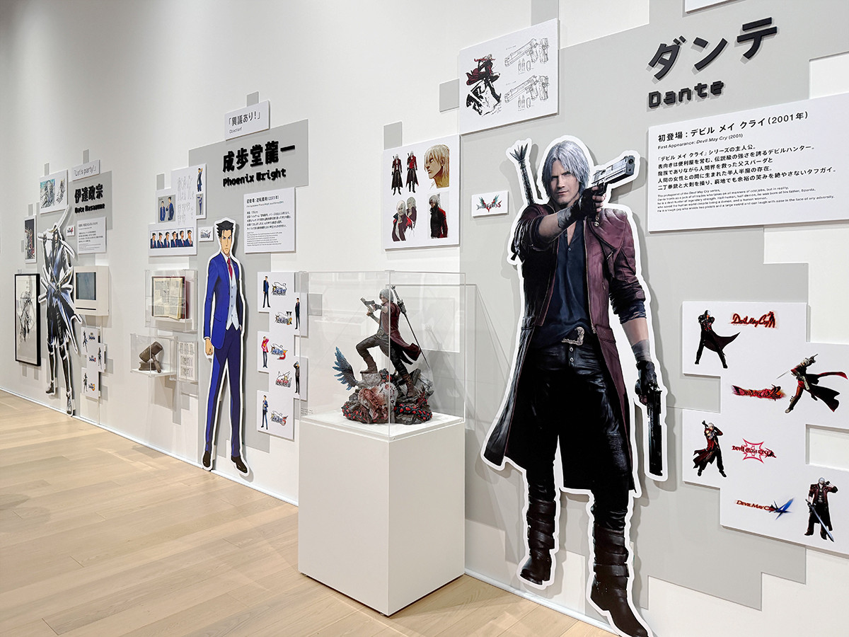 CREATIVE MUSEUM TOKYO「大カプコン展 ―世界を魅了するゲームクリエイション」会場より　ROUND 1「カプコン　ゲームクロニクル」　キャラクター