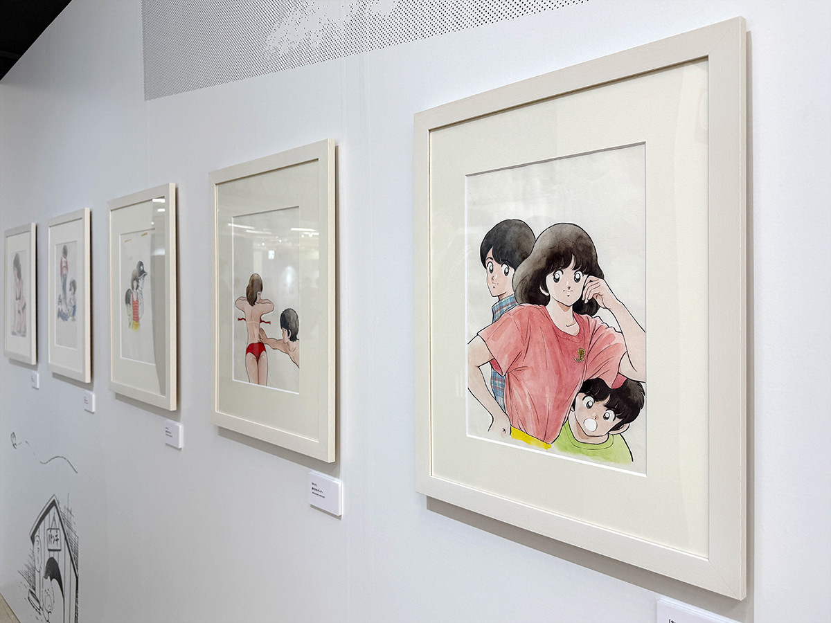 池袋・サンシャインシティ 展示ホールC「あだち充展」『タッチ』展示風景