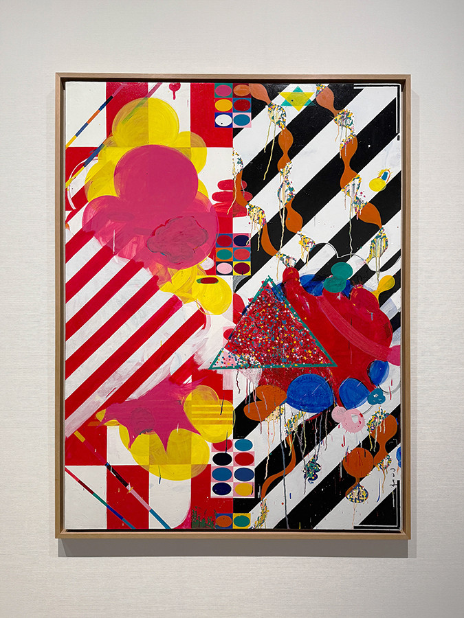 東京国立近代美術館「アンチ・アクション　彼女たち、それぞれの応答と挑戦」会場より　山崎つる子《作品》1964年　芦屋市立美術博物館　© Estate of Tsuruko Yamazaki, courtesy of LADS Gallery, Osaka and Take Ninagawa, Tokyo
