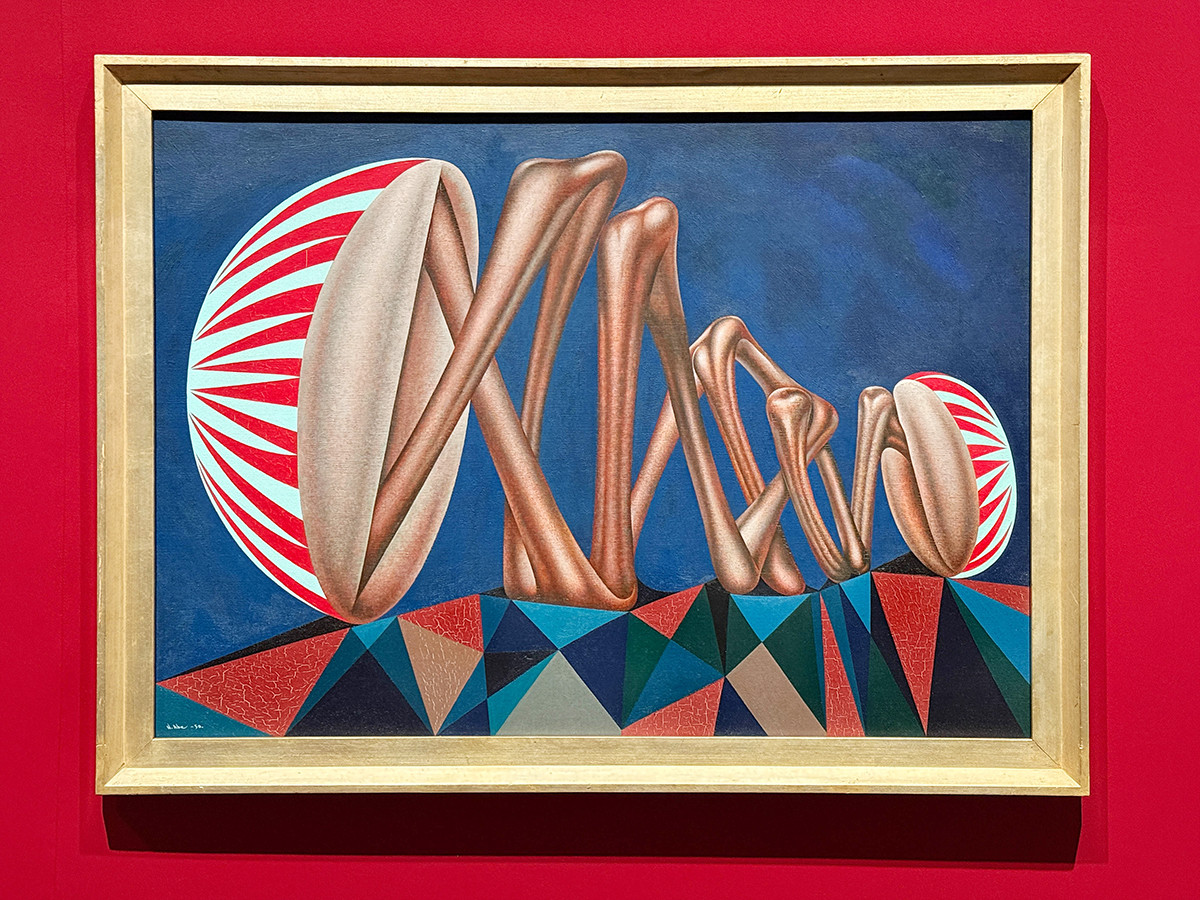 SOMPO美術館「モダンアートの街・新宿」会場より　阿部展也（芳文）《骨の歌》1950年　国立国際美術館