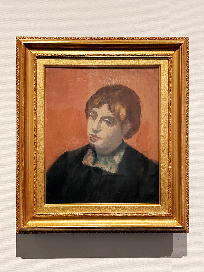 SOMPO美術館「モダンアートの街・新宿」会場より　有島生馬《黒衣の女》1909年　SOMPO美術館