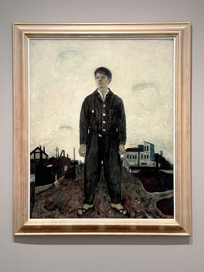 SOMPO美術館「モダンアートの街・新宿」会場より　松本竣介《立てる像》1942年　神奈川県立近代美術館