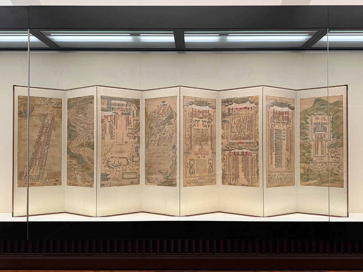 《華城園幸図屛風》朝鮮時代・正祖19年（1795）韓国国立中央博物館