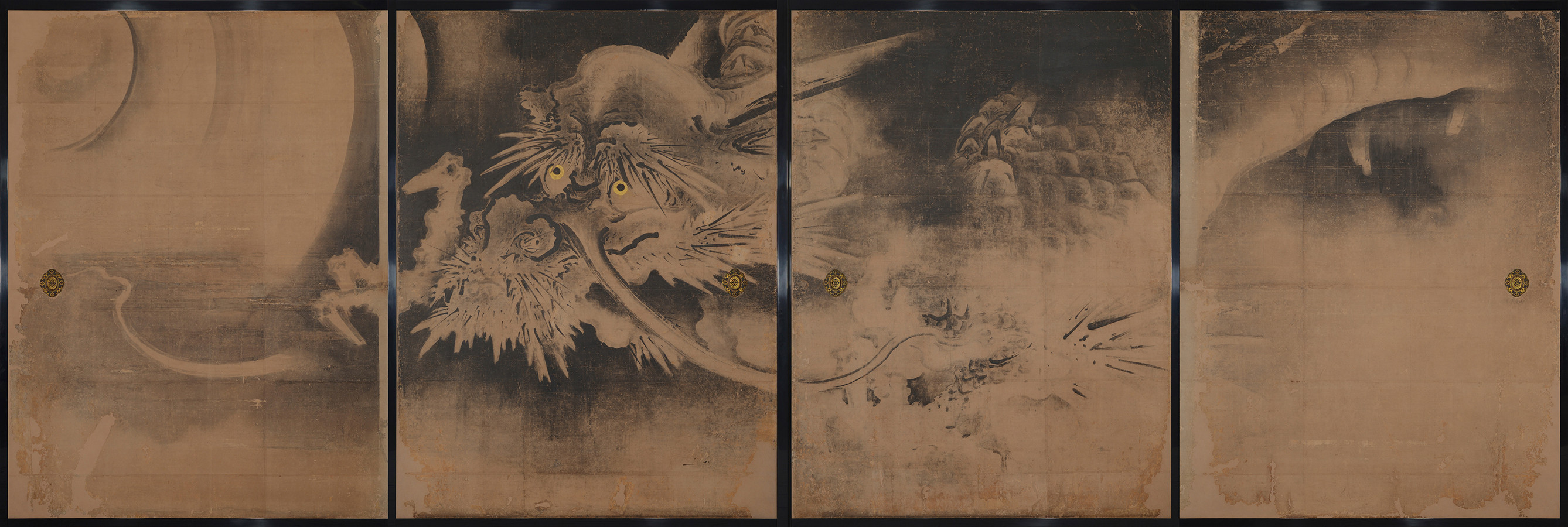 海北友雪筆　麟祥院本堂障壁画「雲龍図」江戸時代・17世紀　麟祥院