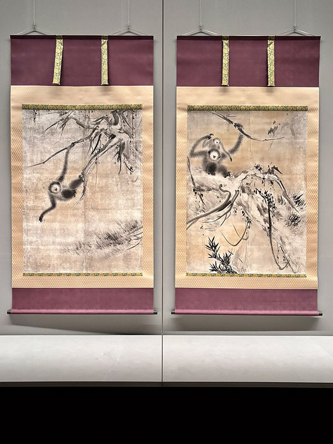 特別展「妙心寺 禅の継承」 重要文化財　長谷川等伯《枯木猿猴図》