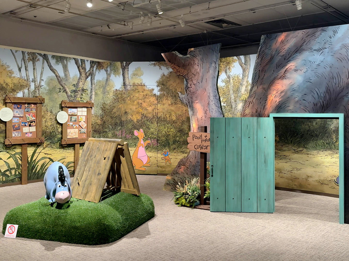 松屋銀座「原作デビュー100周年記念 くまのプーさん展」会場