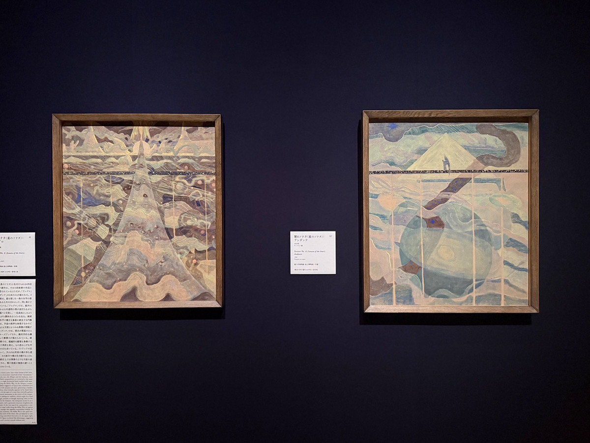 国立西洋美術館「チュルリョーニス展 内なる星図」会場