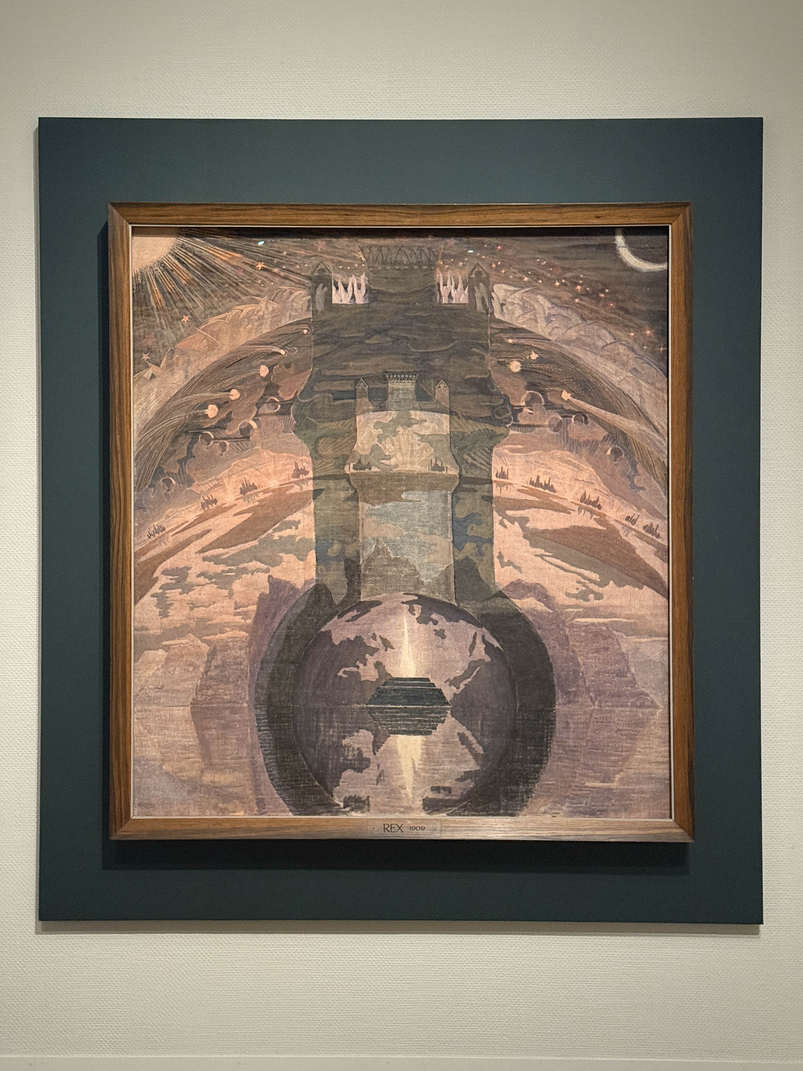 国立西洋美術館「チュルリョーニス展 内なる星図」会場より 《レックス(王)》1909年