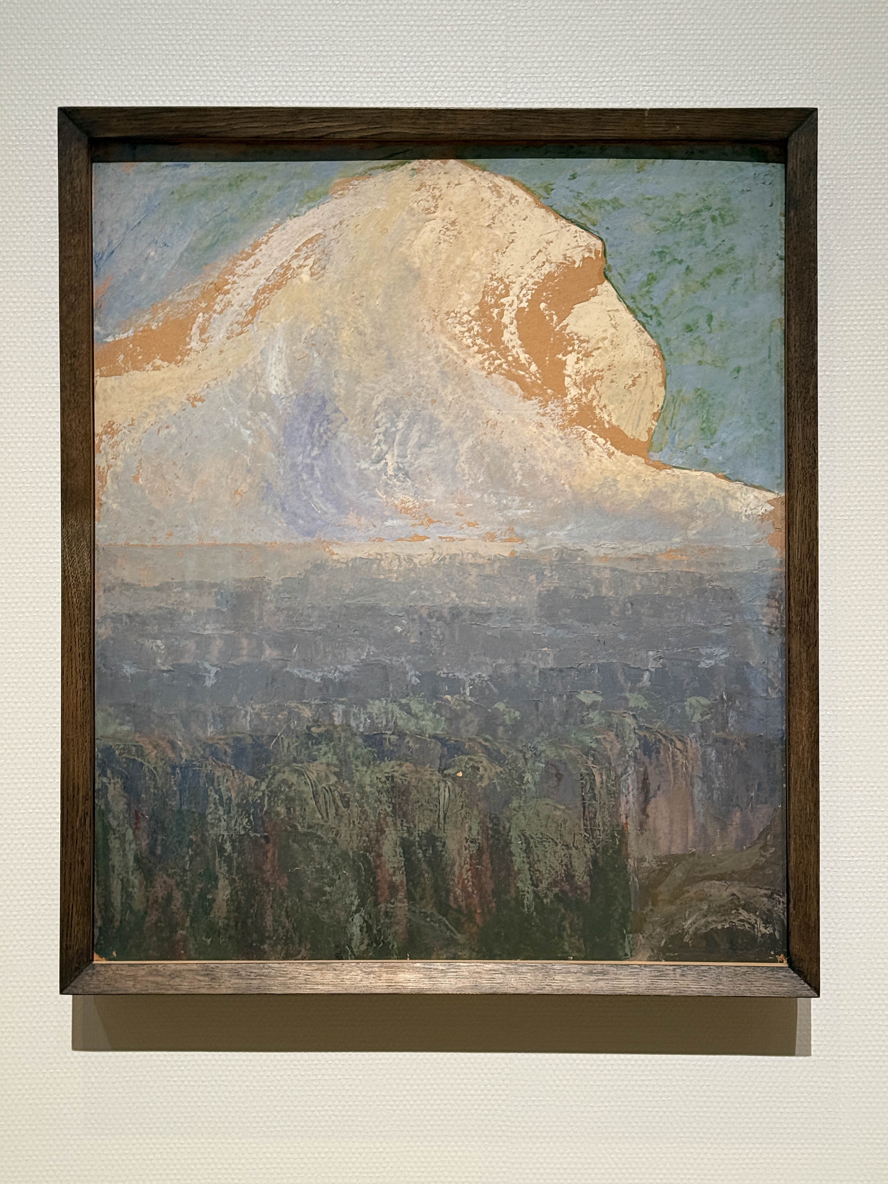 国立西洋美術館「チュルリョーニス展 内なる星図」会場より 《山》1906年