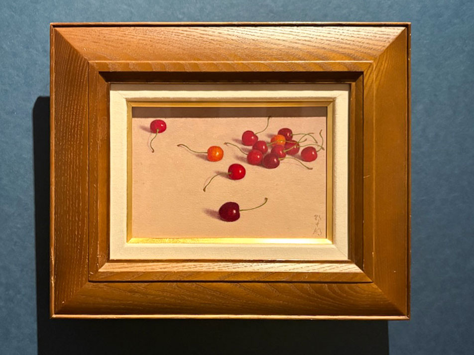 髙島野十郎《さくらんぼ》昭和31（1956）年頃　福岡県立美術館