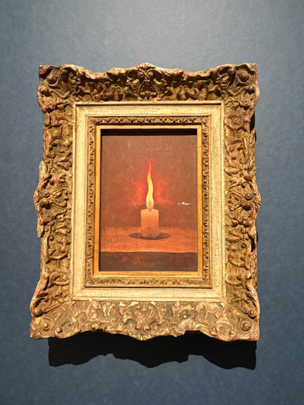 髙島野十郎《蝋燭》　大正時代（1912-16）　福岡県立美術館》