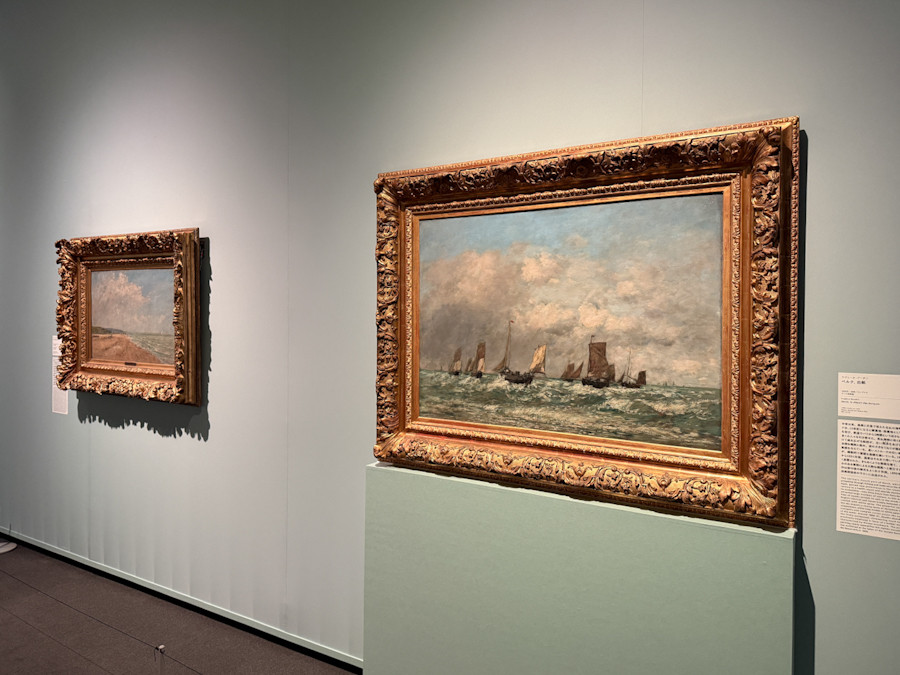 SOMPO美術館「ウジェーヌ・ブーダン展―瞬間の美学、光の探求」会場