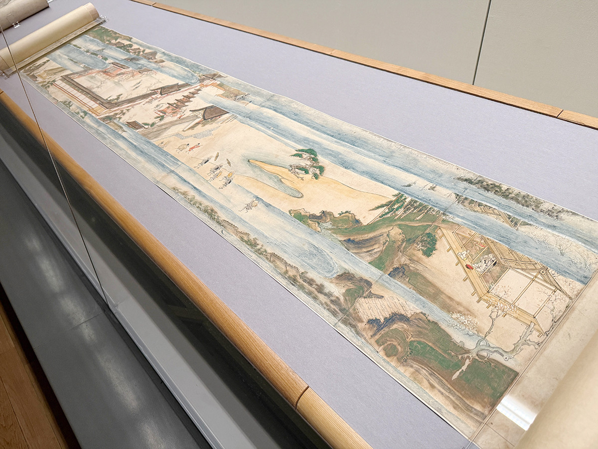 東京国立博物館「百万石!加賀前田家」会場より 重要文化財《一遍聖絵》南北朝時代・14世紀 前田育徳会