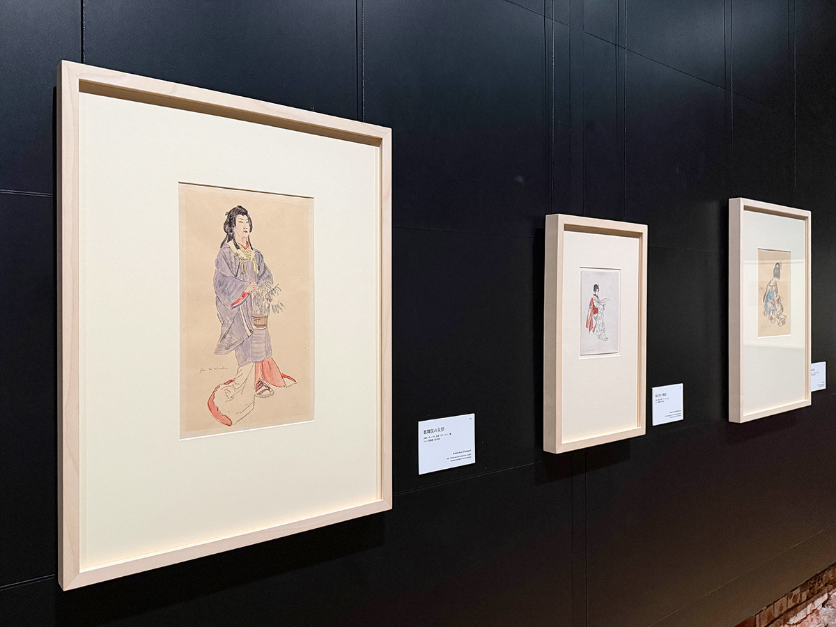 東京ステーションギャラリー「スイス絵画の異才 カール・ヴァルザー 世紀末の昏き残照」会場より　2章「日本滞在」