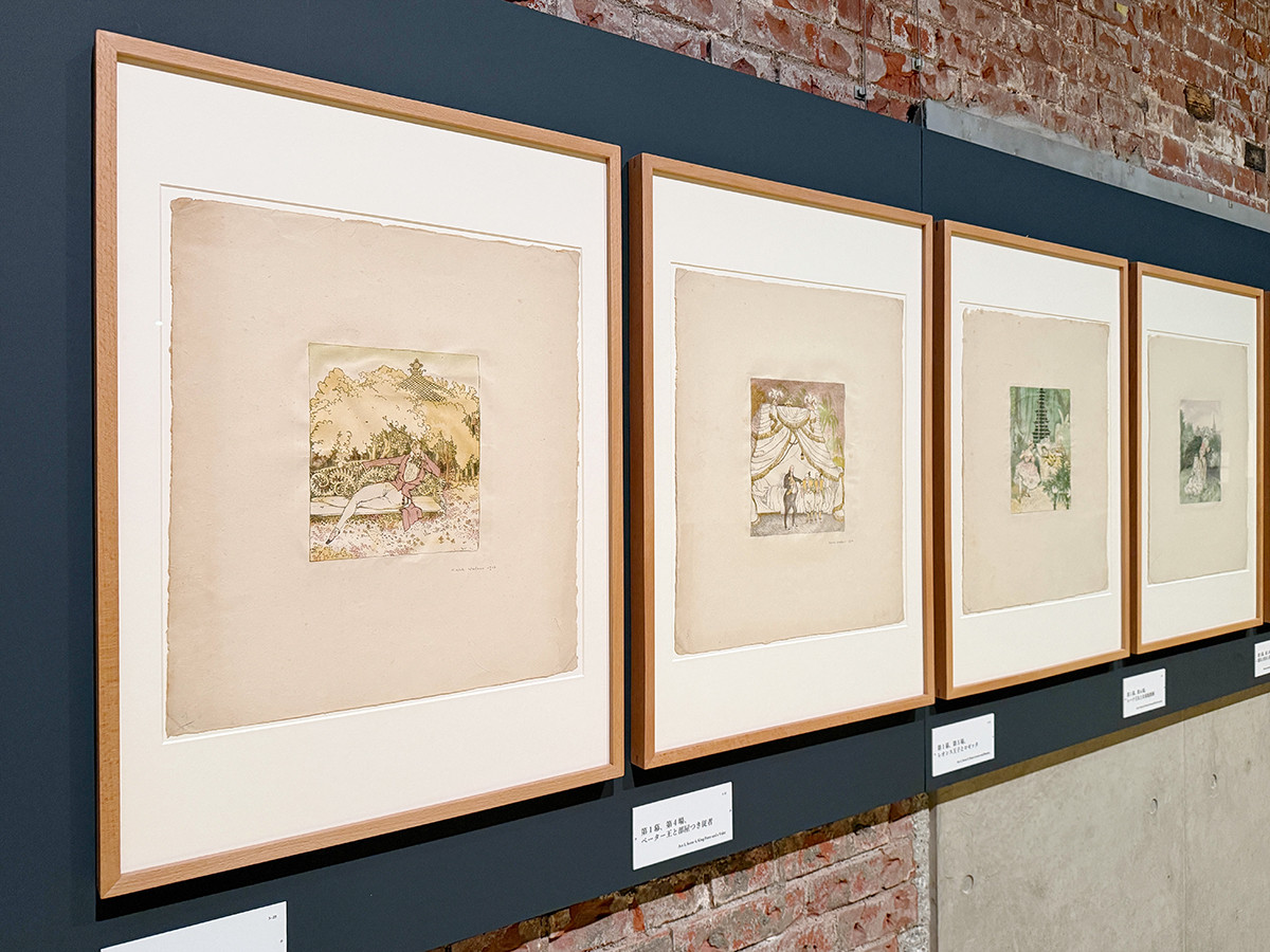 東京ステーションギャラリー「スイス絵画の異才 カール・ヴァルザー 世紀末の昏き残照」会場より　3章「挿絵と装幀」