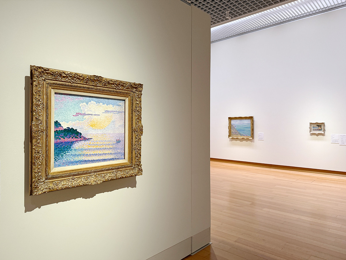 宇都宮美術館「ゴッホの跳ね橋と印象派の画家たち　ヴァルラフ＝リヒャルツ美術館所蔵」会場より　第5章「点描派】