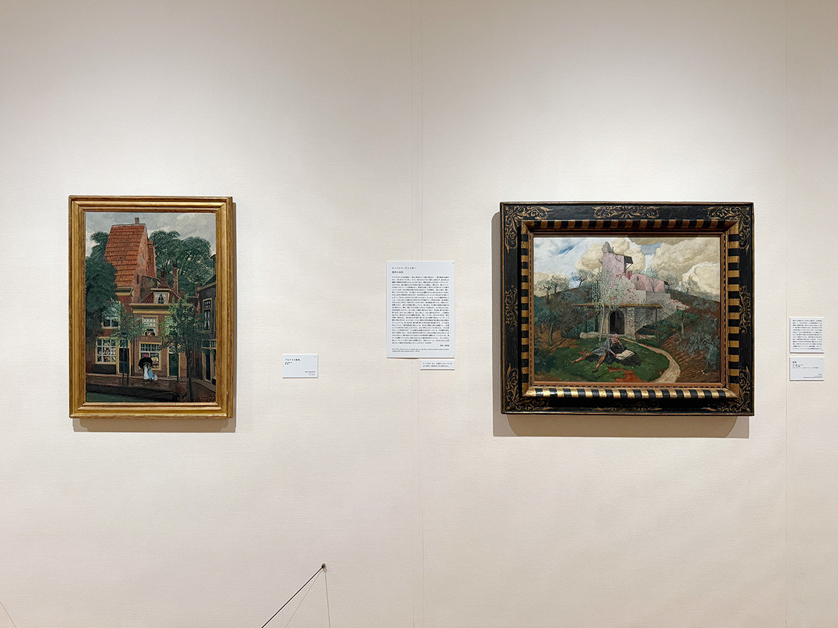 東京ステーションギャラリー「スイス絵画の異才 カール・ヴァルザー 世紀末の昏き残照」会場より　1章「絵画と素描」