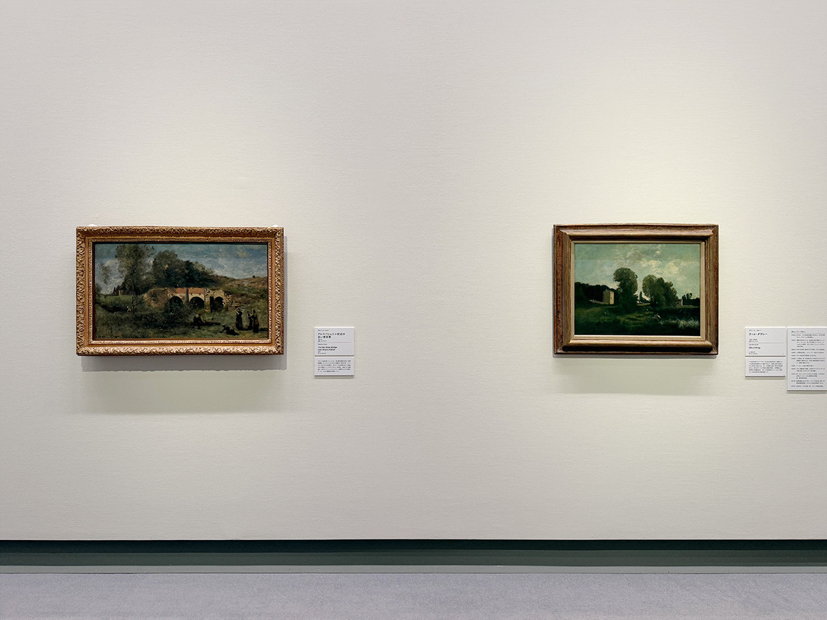 宇都宮美術館「ゴッホの跳ね橋と印象派の画家たち　ヴァルラフ＝リヒャルツ美術館所蔵」会場より　第2章「バルビゾン派】