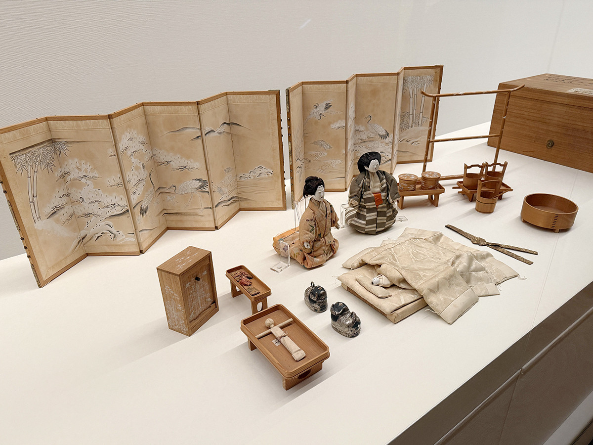 江戸東京博物館「特別展　大江戸礼賛」会場より　《御誕生人形》江戸後期頃