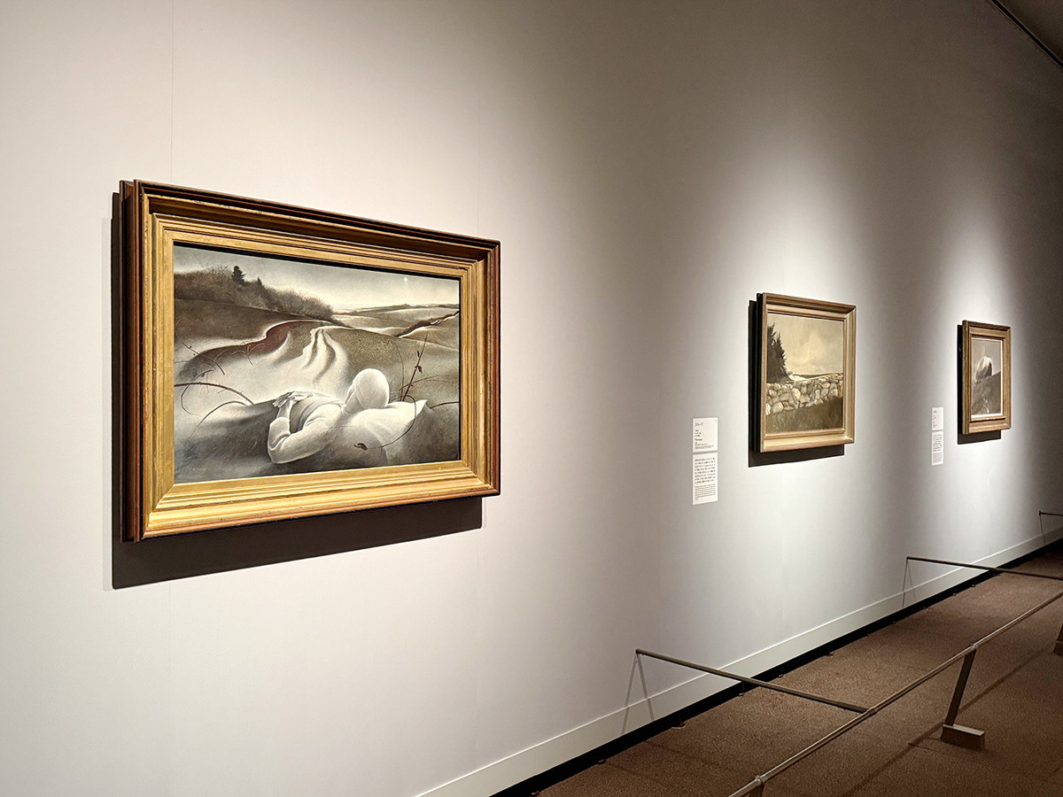 東京都美術館「アンドリュー・ワイエス展」会場より　1章「ワイエスという画家」
